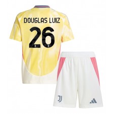 Juventus Douglas Luiz #26 Bortaställ Barn 2024-25 Korta ärmar (+ Korta byxor)